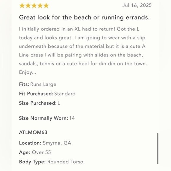 NWT Size L - Celandine Short-Sleeve 100% Cotton Swing Dress (NWT US$ 88) - Picture 12 of 16